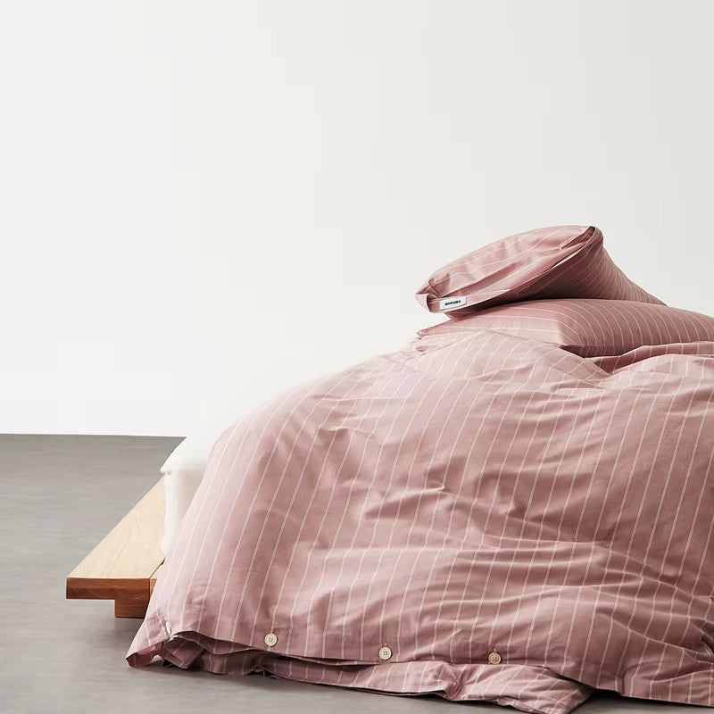 1Pc Stripe Style Duvet Cover 100% Cotton Quilts Cover Skin-Friendly Bedding Adults Kids Comforter Covers 이불커버(No Pillowcase)